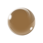 Brown sphere on a white background