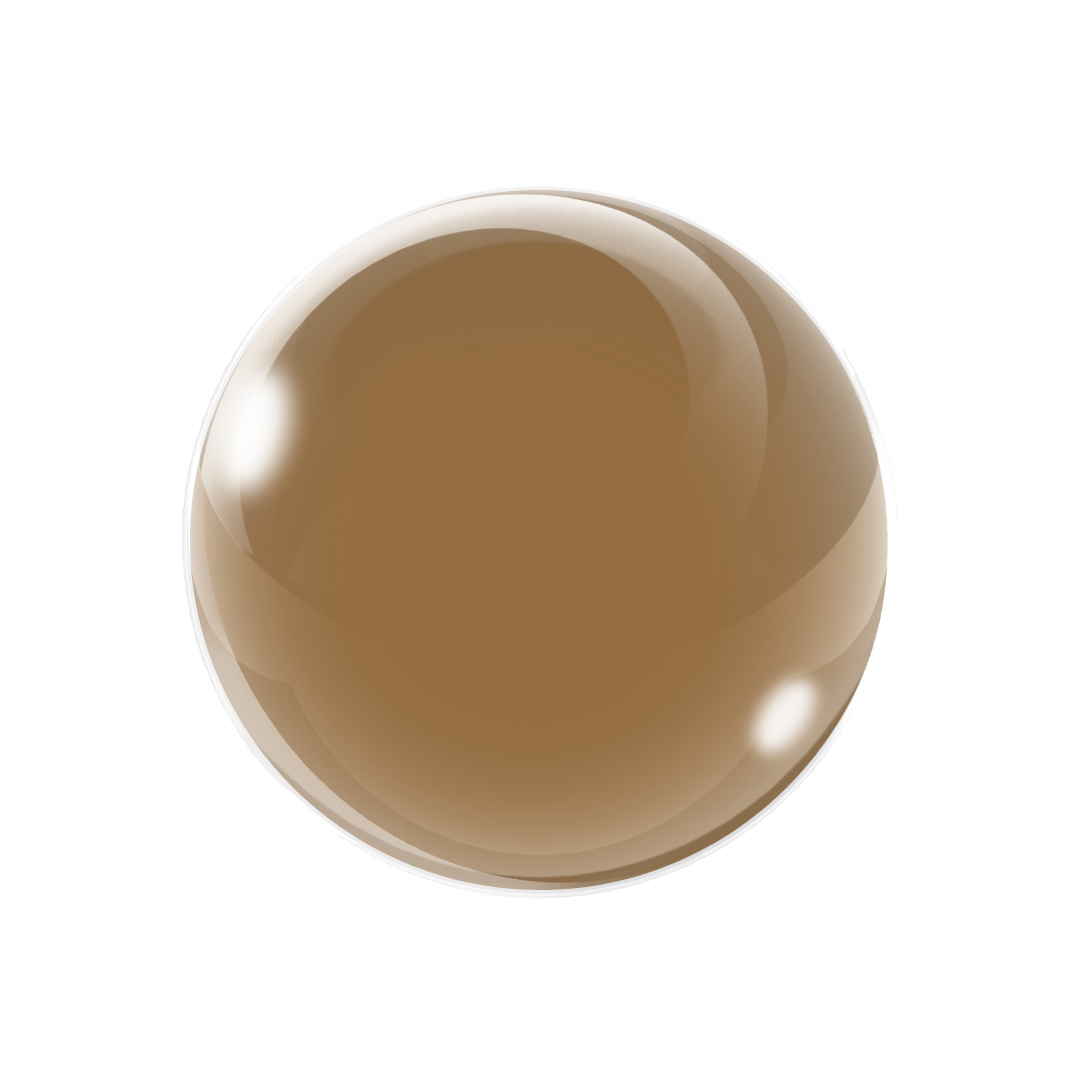 Brown sphere on a white background